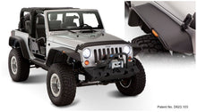 Load image into Gallery viewer, Bushwacker 07-18 Jeep Wrangler Flat Style Flares 4pc Fits 2-Door Sport Utility Only - Black - Black Ops Auto Works
