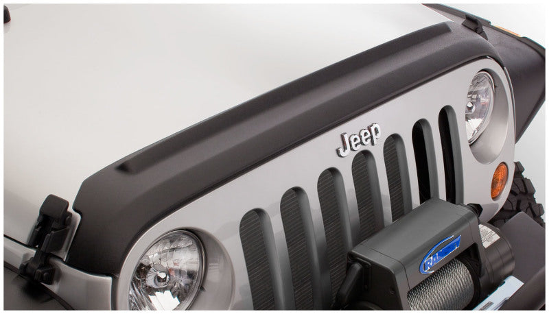 Bushwacker 07-18 Jeep Wrangler (JK) / (JK) Unlimited Trail Armor Hood Guard - Black - Black Ops Auto Works