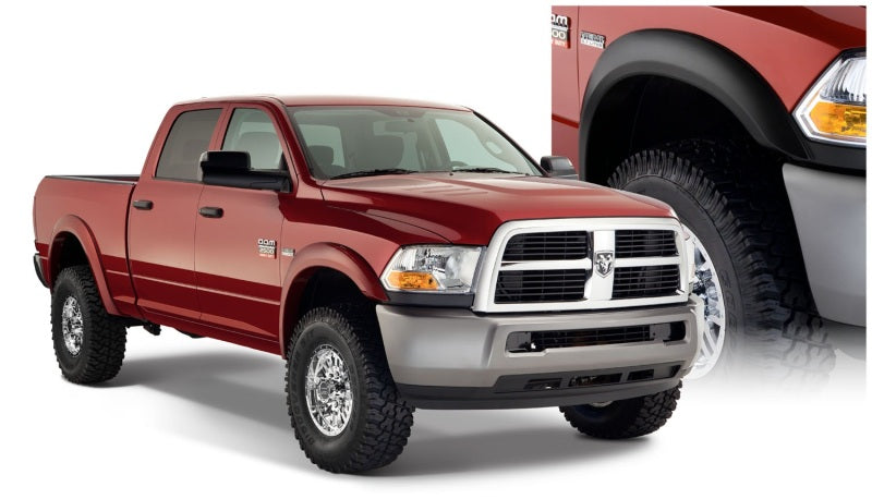 Bushwacker 10-18 Dodge Ram 2500 Fleetside Extend-A-Fender Style Flares 4pc 76.3/98.3in Bed - Black - Black Ops Auto Works