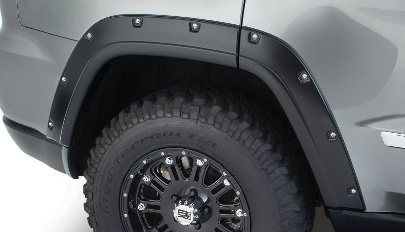 Bushwacker 11-18 Jeep Grand Cherokee Pocket Style Flares 2pc Does Not Fit SRT8 - Black - Black Ops Auto Works