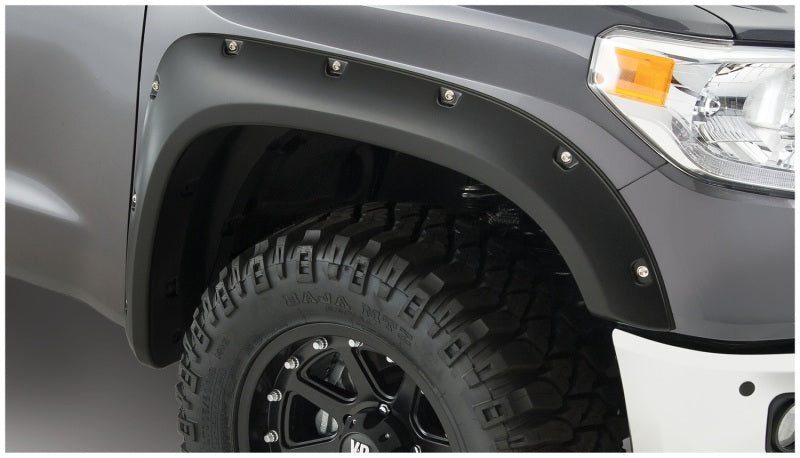 Bushwacker 14-18 Toyota Tundra Fleetside Pocket Style Flares 4pc 66.7/78.7/97.6in Bed - Black - Black Ops Auto Works