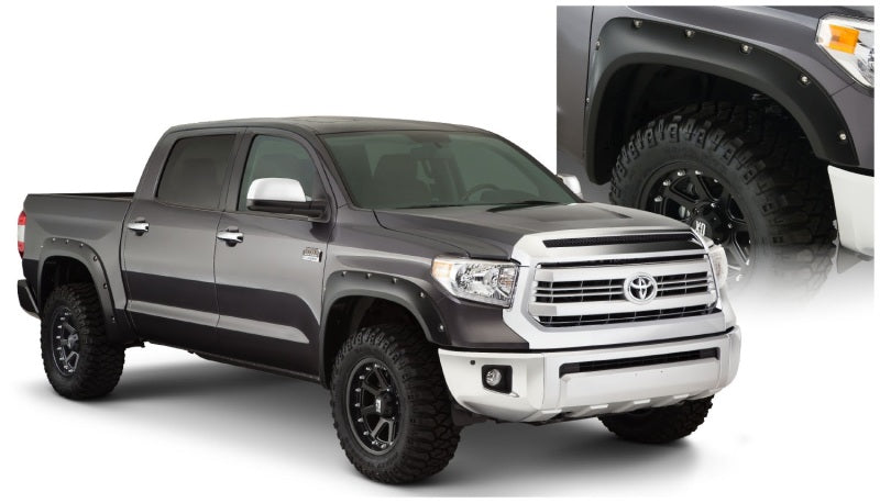 Bushwacker 14-18 Toyota Tundra Fleetside Pocket Style Flares 4pc 66.7/78.7/97.6in Bed - Black - Black Ops Auto Works