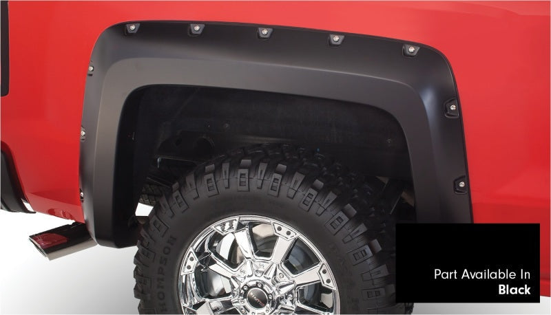 Bushwacker 16-18 Chevy Silverado 1500 Fleetside Pocket Style Flares 4pc 69.3in Bed - Black - Black Ops Auto Works