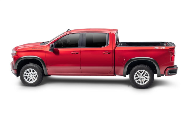Bushwacker 19-21 Chevrolet Silverado 1500 OE-Style 4PC Fender Flares Black Smooth - Black Ops Auto Works