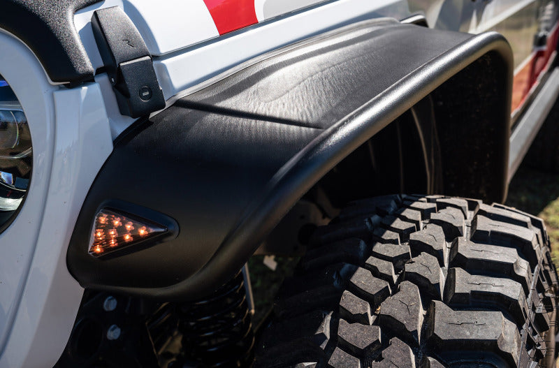 Bushwacker 2020 Jeep Gladiator Launch Edition Flat Style Flares 4pc - Black - Black Ops Auto Works