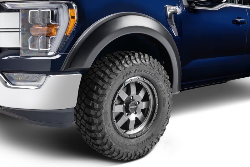 Bushwacker 21-22 Ford F-150 Extend-A-Fender Style Flares 2pc Front - Black Ops Auto Works