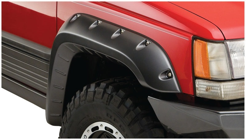 Bushwacker 93-98 Jeep Grand Cherokee Cutout Style Flares 4pc - Black - Black Ops Auto Works