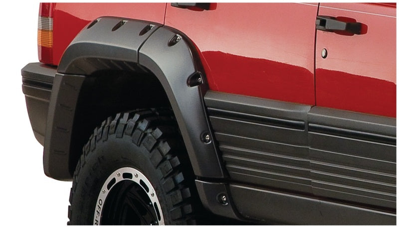 Bushwacker 93-98 Jeep Grand Cherokee Cutout Style Flares 4pc - Black - Black Ops Auto Works