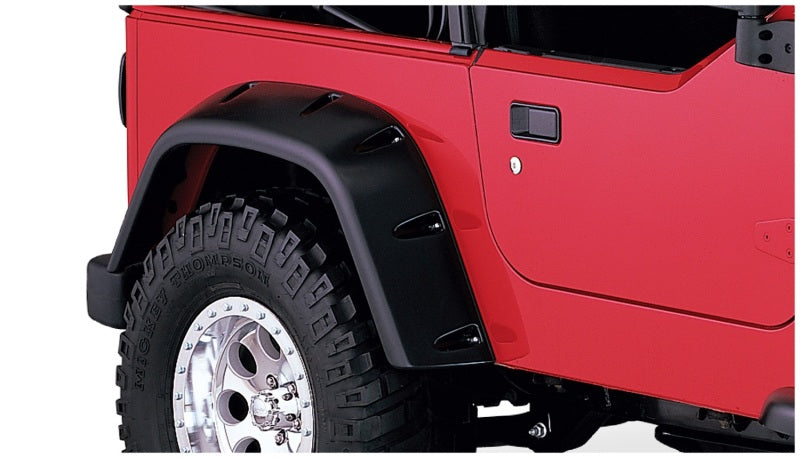 Bushwacker 97-06 Jeep TJ Max Pocket Style Flares 4pc - Black - Black Ops Auto Works