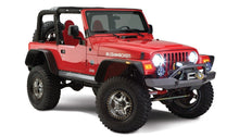 Load image into Gallery viewer, Bushwacker 97-06 Jeep Wrangler Flat Style Flares 4pc - Black - Black Ops Auto Works