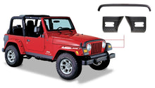 Load image into Gallery viewer, Bushwacker 97-06 Jeep Wrangler Trail Armor Hood Stone Guard and 2 Front Corners - Black - Black Ops Auto Works