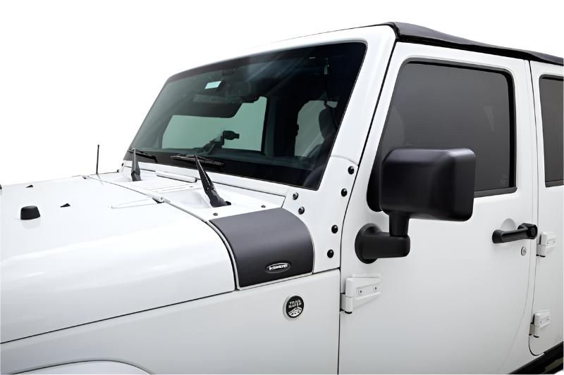 Bushwacker 07-18 Jeep Wrangler Trail Armor Cowl Cover - Black - Bushwacker 14015