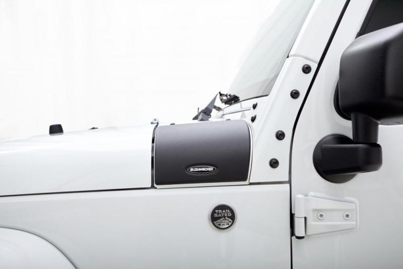 Bushwacker 07-18 Jeep Wrangler Trail Armor Cowl Cover - Black - Bushwacker 14015