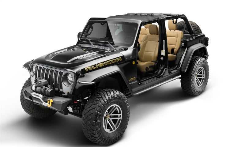 Bushwacker Jeep Wrangler JL Trail Armor Rocker Panel and Sill Plate Cover- Black - Black Ops Auto Works