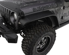 Load image into Gallery viewer, Bushwacker18-22 Jeep Wrangler JL 2/4 Door Front Flat Style Flares 2pc - Black - Black Ops Auto Works