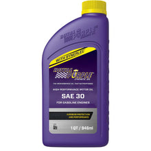 Load image into Gallery viewer, RLP06030-Royal Purple Premium Synthetic High Performance Straight-Grade SAE 30 Motor Oil - 1 Quart-Motor Oils-Royal Purple
