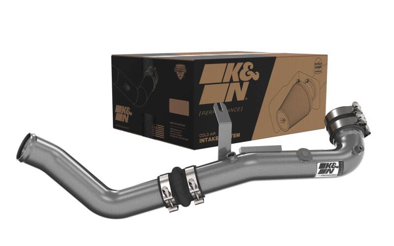 KNN77-1022KC-K&N 22-24 Honda Civic 1.5L L4 Aluminum Charge Pipe Kit - Gunmetal Gray-Turbo Inlets-K&N Engineering