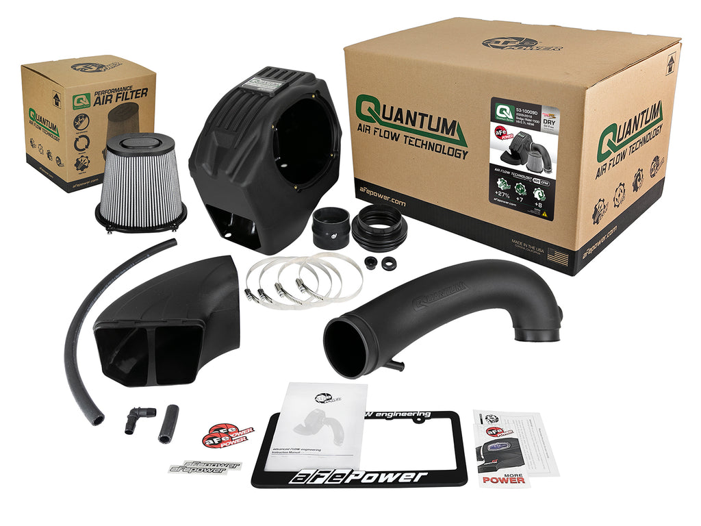 aFe aFe Quantum Cold Air Intake System w/ Pro Dry S Media 09-18 RAM 1500 V8-5.7L Hemi