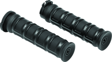 Load image into Gallery viewer, KUR6673-Kuryakyn Dillinger Grips Dual Cable Satin Black-Grips-Kuryakyn
