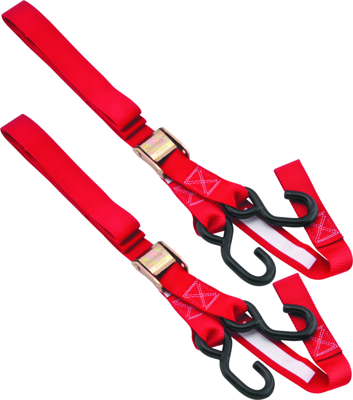 BKM100516-BikeMaster Tiedown 1-1/2 Integrated Softhook - Red-Cargo Tie-Downs-Bike Master