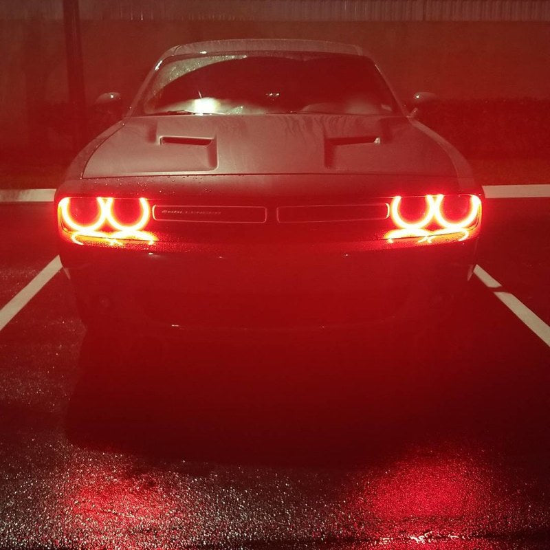 Oracle 15-21 Dodge Challenger Dynamic Surface Mount Headlight Halo Kit - ColorSHIFT - Dynamic-Fog Lights-ORACLE Lighting