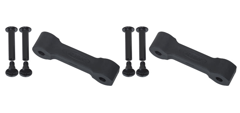 KEN70071-Kentrol 07-18 Jeep Wrangler JK Replacement Hood Catch Rubbers Pair - Textured Black-Hoods-Kentrol