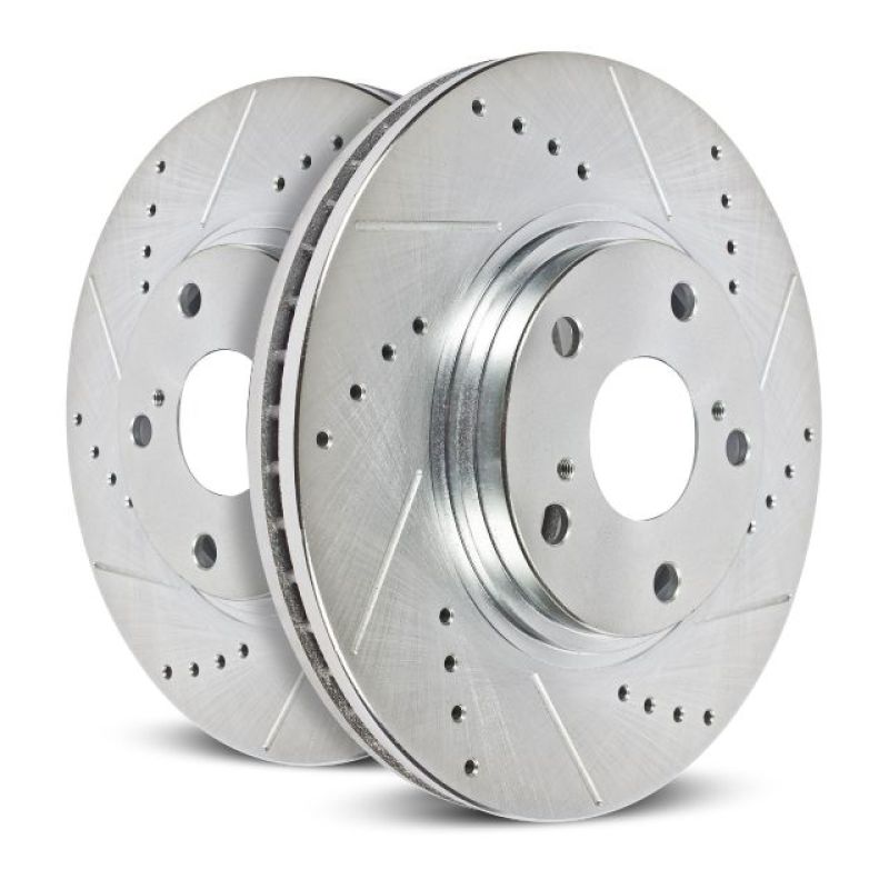 Power Stop 04-08 Ford F-150 Front Evolution Drilled & Slotted Rotors - Pair-Brake Rotors - Slot & Drilled-PowerStop