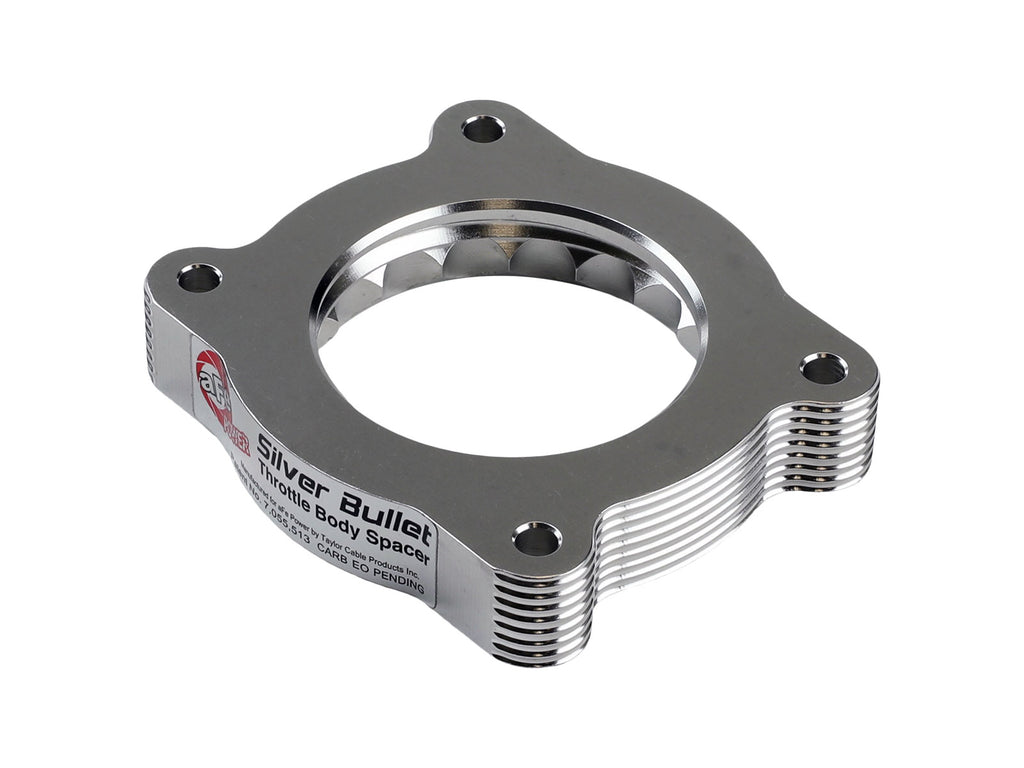 aFe aFe 07-13 Chevrolet Silverado 1500/GMC Sierra 1500 Silver Bullet Throttle Body Spacer - Silver