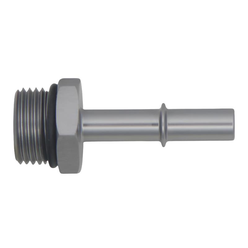DWK6-02-0125-DeatschWerks 10AN ORB Male to 3/8in Male EFI Quick Connect Adapter - Anodized DW Titanium-Fuel Components Misc-DeatschWerks