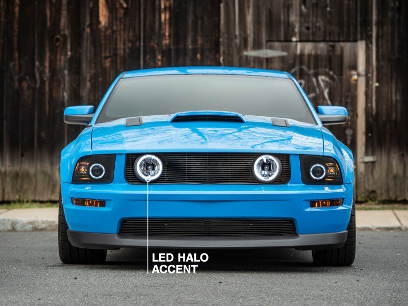 RAX49133-Raxiom 05-12 Ford Mustang GT LED Halo Fog Lights (Chrome)-Headlights-Raxiom