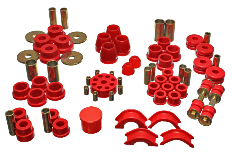 Energy Suspension 70-70 Nissan 240Z Red Hyper-Flex Master Bushing Set-Bushing Kits-Energy Suspension