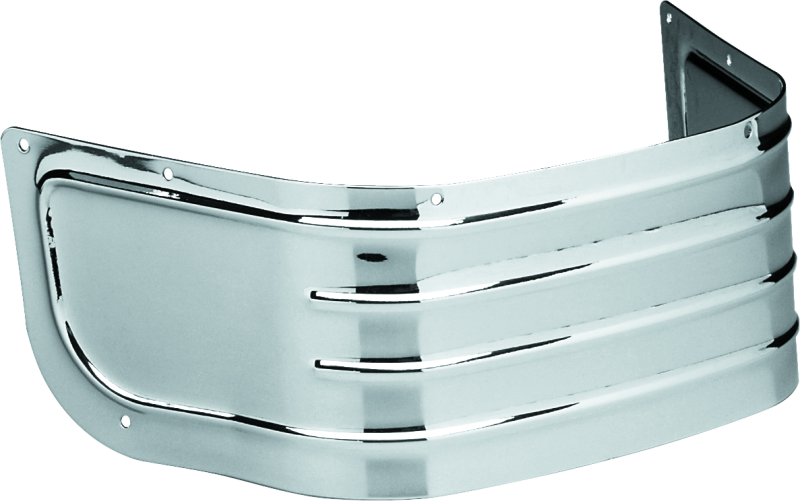 BKC493399-Bikers Choice 80-13 FLH 86-06 FLST Chrome Ribbed Fender Skirt-Fenders-Bikers Choice