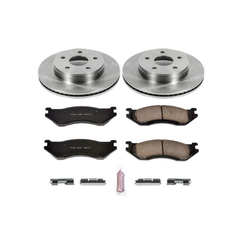 PSBKOE2167-Power Stop 03-05 Dodge Ram 1500 Front Autospecialty Brake Kit-Brake Kits - OE-PowerStop