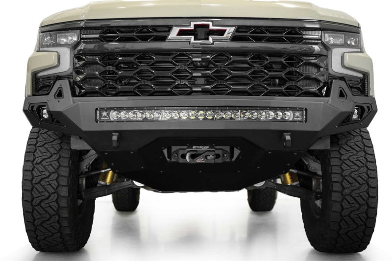 ADDF120083030103-Addictive Desert Designs 2022+ Chevy Silverado 1500 ZR2 Stealth Fighter Front Bumper-Bumpers - Steel-Addictive Desert Designs