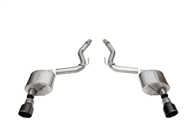 Corsa 2024 Ford Mustang GT Sport Axle-Back Dual Rear Exit with 4.5in Black PVD Pro-Series Tips-Axle Back-CORSA Performance