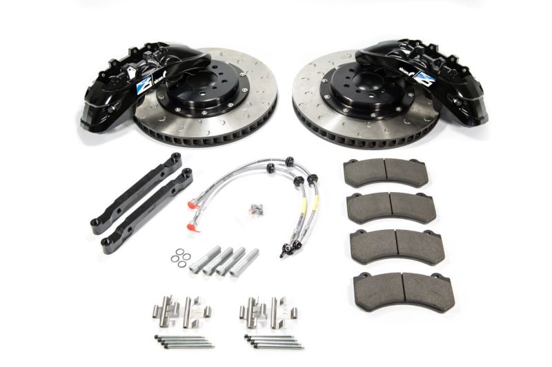 ALCBKF7059ZG04-Alcon 2009+ Nissan GT-R R35 412x36mm Rotor Grey 6 Piston Caliper RC6 Front Axle Kit-Big Brake Kits-Alcon