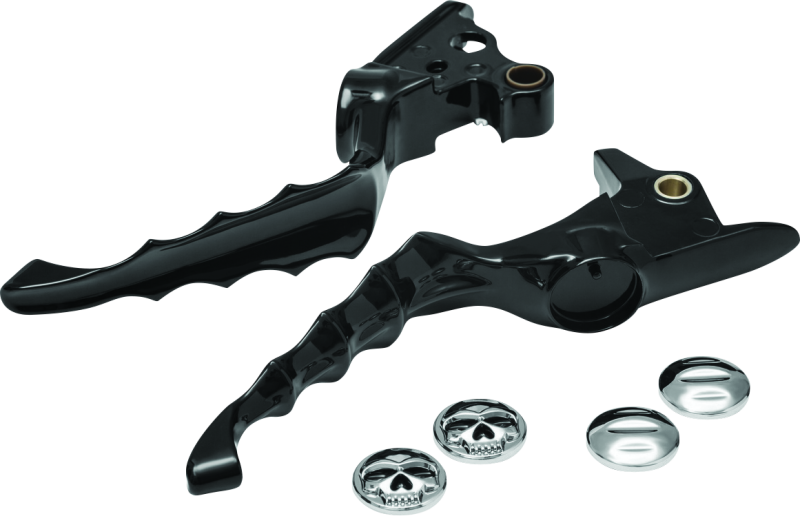 KUR6745-Kuryakyn Zombie Levers Black-Levers-Kuryakyn