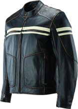 Load image into Gallery viewer, RIV094382-River Road Hoodlum Vintage Leather Jacket Black - Small-Jackets - Leather-River Road