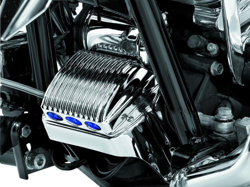 KUR1547-Kuryakyn Regulator Cover 97-11 Touring Chrome-Exterior Trim-Kuryakyn