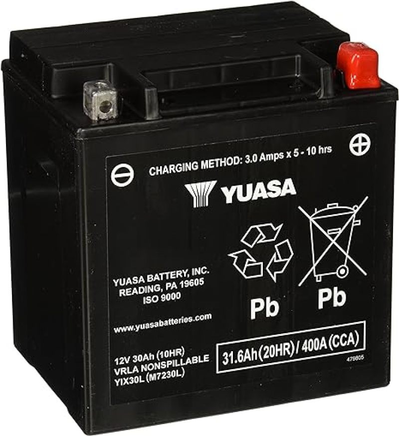 YSAYUAM7230LPW-Yuasa YIX30L-PW Maintenance Free AGM 12 Volt Battery-Batteries-Yuasa Battery