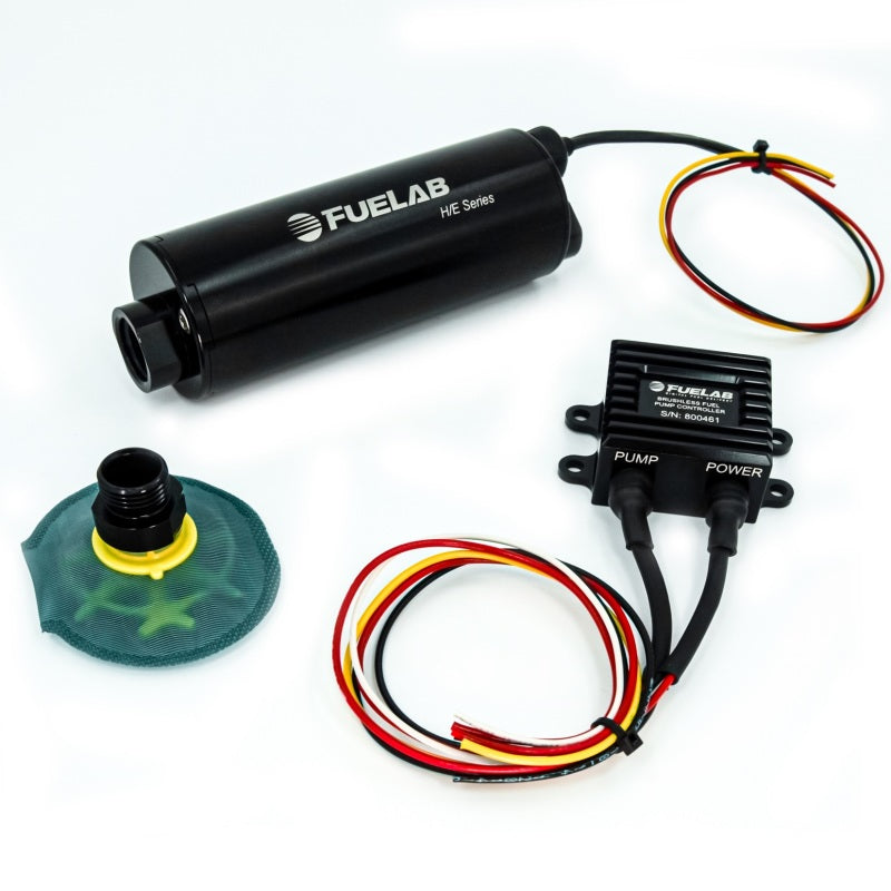 FLB20815-Fuelab In-Tank Twin Screw Brushless Fuel Pump Kit w/Remote Mount Controller/65 Micron - 1100 LPH-Fuel Pumps-Fuelab