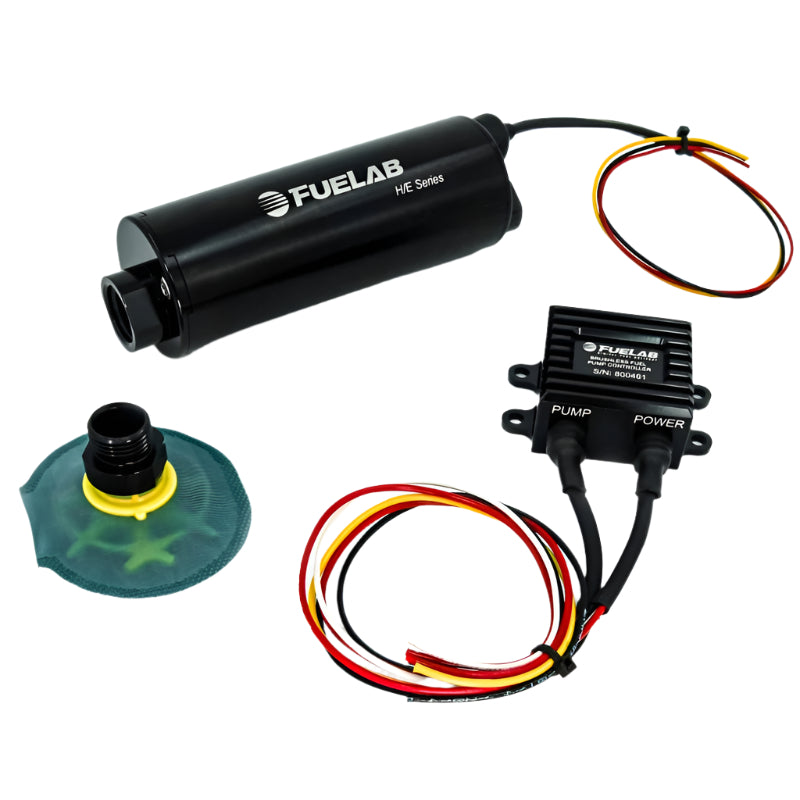 FLB20813-Fuelab In-Tank Twin Screw Brushless Fuel Pump Kit w/Remote Mount Controller/65 Micron - 550 LPH-Fuel Pumps-Fuelab