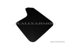 Load image into Gallery viewer, RALMF12-BAS-BLK-LRT-Rally Armor Universal Basic Mud Flap w/ Black Logo - Pair-Mud Flaps-Rally Armor
