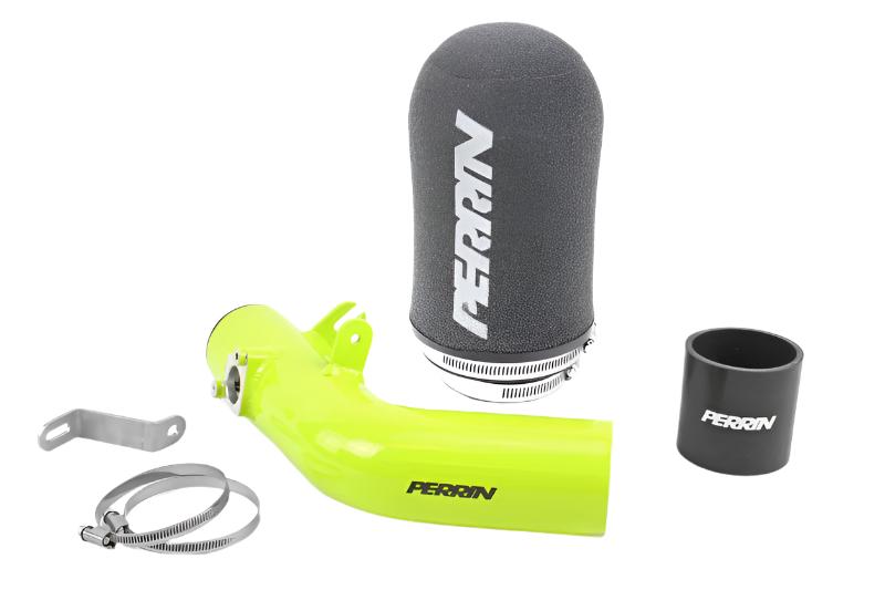 PERPSP-INT-322NY-Perrin 08-14 Subaru WRX/STI / 08-15 STI Neon Yellow Cold Air Intake-Cold Air Intakes-Perrin Performance
