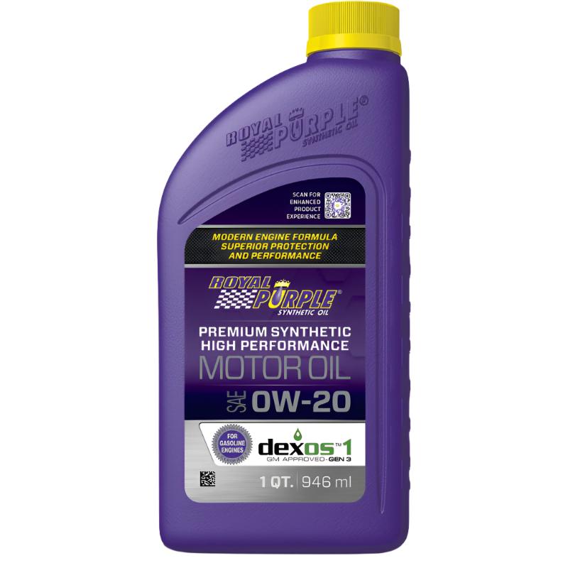 RLP06020-Royal Purple Premium Synthetic High Performance Multi-Grade 0W-20 Motor Oil - 1 Quart-Motor Oils-Royal Purple