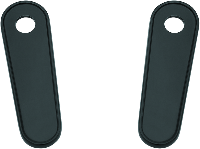 KUR9397-Kuryakyn Passenger Board Block Off Plate Black-Footpegs-Kuryakyn
