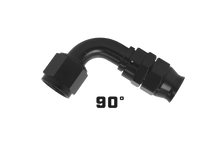 Load image into Gallery viewer, AER15352-Aeromotive PTFE Hose End - AN-06 - 90 Deg - Black Anodized-Fittings-Aeromotive