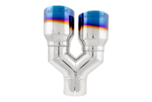 Load image into Gallery viewer, MBRPT5171BE-MBRP Burnt End Tip 2.5 ID, Dual 3.5 OD Out, 9.5 length, Single wall 304 Stainless Steel-Tail Pipes-MBRP