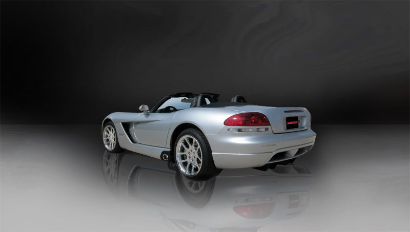 COR14176-Corsa 2003-06 Dodge Viper 8.3L Polished Sport Cat-Back Exhaust (2.5in Inlet for Use w/ Stock Conv.)-Catback-CORSA Performance