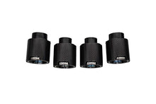 Load image into Gallery viewer, COR21109CFBLK-Corsa 20-23 Chevrolet Corvette C8 RWD 4.5in Carbon Fiber Black PVD Tip Kit (For Corsa Exhaust Only)-Tips-CORSA Performance